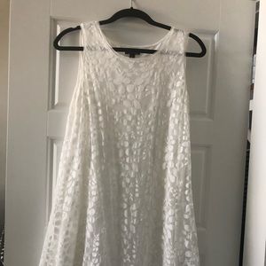 Max Studio dress cream lace.  Size small petite
